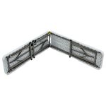 Casa si Gradina - Gradina si terasa - Mobilier exterior - Seturi mobila gradina - Banca pliabila pentru evenimente si catering, 183x28x43 cm, din HDPE si otel, alb - Infinity.ro