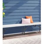 Casa si Gradina - Gradina si terasa - Mobilier exterior - Seturi mobila gradina - Banca pliabila pentru evenimente si catering, 183x28x43 cm, din HDPE si otel, alb - Infinity.ro