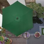 Casa si Gradina - Gradina si terasa - Umbrele si pavilioane - Umbrele - Umbrela terasa gradina, cu manivela si inclinare, diametru 250cm, Verde - Infinity.ro