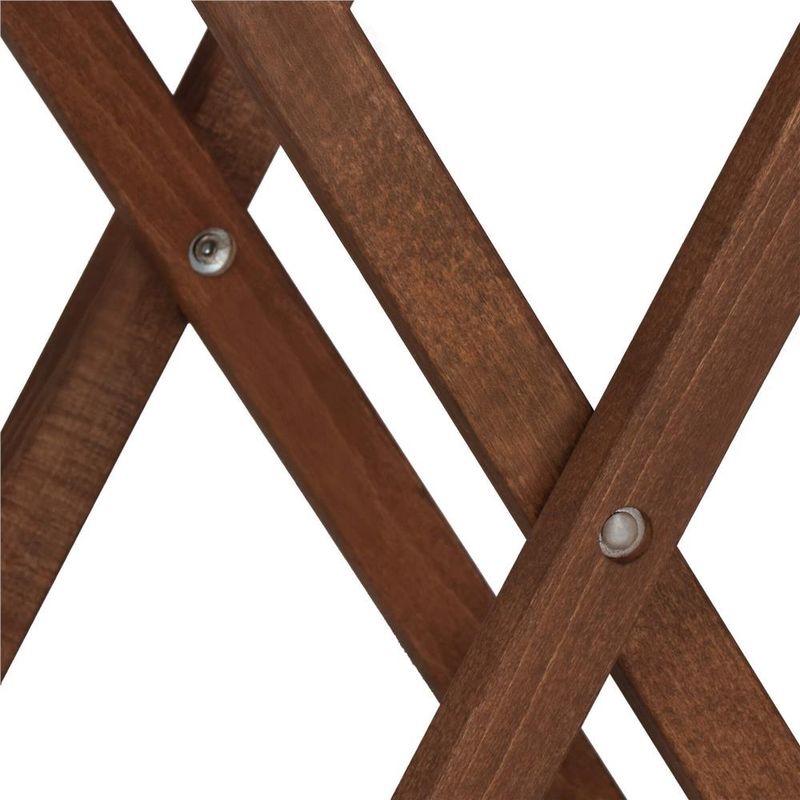 Casa si Gradina - Gradina si terasa - Mobilier exterior - Seturi mobila gradina - Set mobilier balcon sau terasa din lemn de fag, pliabil, masa 52x51x65 cm si 2 scaune, maro inchis - Infinity.ro