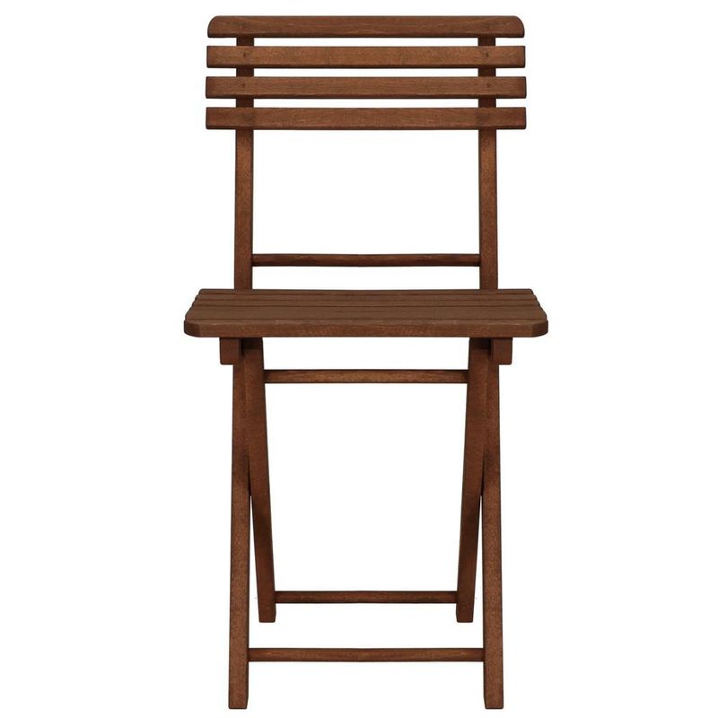 Casa si Gradina - Gradina si terasa - Mobilier exterior - Seturi mobila gradina - Set mobilier balcon sau terasa din lemn de fag, pliabil, masa 52x51x65 cm si 2 scaune, maro inchis - Infinity.ro