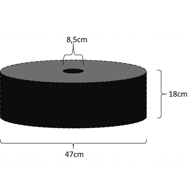 Casa si Gradina - Gradina si terasa - Umbrele si pavilioane - Umbrele - Suport umplere umbrela 47x18 cm, sac cu manere, inchidere velcro, poliester impermeabil, negru - Infinity.ro