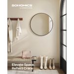 Casa si Gradina - Mobilier - Mobilier baie - Oglinzi baie - Oglinda de perete SONGMICS, oglinda rotunda, oglinda de baie, diametru 61 cm, cadru metalic - Infinity.ro