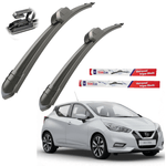Auto si Moto - Intretinere auto - Stergatoare - Stergatoare Nissan Micra K14 (2017–2023) TeamCar® – Set fata Flat - Infinity.ro