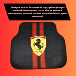 Auto si Moto - Intretinere auto - Covorase auto - Covorase auto universale DECOMAT – set 4 bucati lavabile, antiderapante, cu imprimeu sport „Scuderia Style” - Infinity.ro