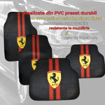 Auto si Moto - Intretinere auto - Covorase auto - Covorase auto universale DECOMAT – set 4 bucati lavabile, antiderapante, cu imprimeu sport „Scuderia Style” - Infinity.ro