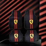 Auto si Moto - Intretinere auto - Covorase auto - Covorase auto universale DECOMAT – set 4 bucati lavabile, antiderapante, cu imprimeu sport „Scuderia Style” - Infinity.ro