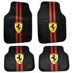 Auto si Moto - Intretinere auto - Covorase auto - Covorase auto universale DECOMAT – set 4 bucati lavabile, antiderapante, cu imprimeu sport „Scuderia Style” - Infinity.ro