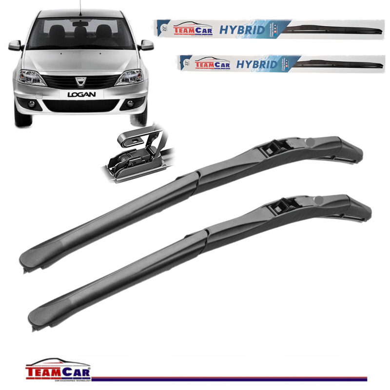 Auto si Moto - Intretinere auto - Stergatoare - Stergatoare TeamCar® Dacia Logan I (2004–2012) – Flat - Set fata - Infinity.ro