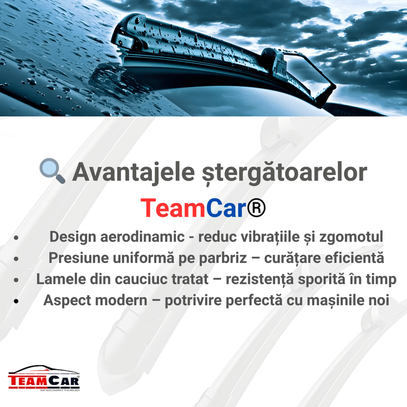 Auto si Moto - Intretinere auto - Stergatoare - Stergatoare Lexus IS F (USE20) – 2008–2012 TeamCar® – Set fata Hybrid - Infinity.ro