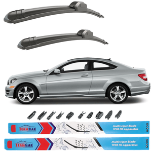 Stergatoare TeamCar® Mercedes C-Class Coupé C204 (2007–2014) – Set fata