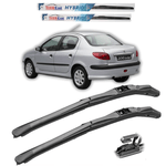 Auto si Moto - Intretinere auto - Stergatoare - Stergatoare Peugeot 206 (1998–2012) Sedan – Set fata Hybrid - Infinity.ro