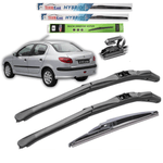 Auto si Moto - Intretinere auto - Stergatoare - Stergatoare Peugeot 206 (1998–2012) Sedan – Set Complet Hybrid - Infinity.ro