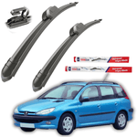 Auto si Moto - Intretinere auto - Stergatoare - Stergatoare Peugeot 206 (1998–2012) SW (break) – Set fata Flat - Infinity.ro