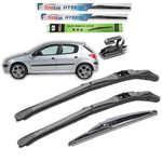 Auto si Moto - Intretinere auto - Stergatoare - Stergatoare Peugeot 206 (1998–2012) Hatchback (5 usi) – Set Complet Hybrid - Infinity.ro