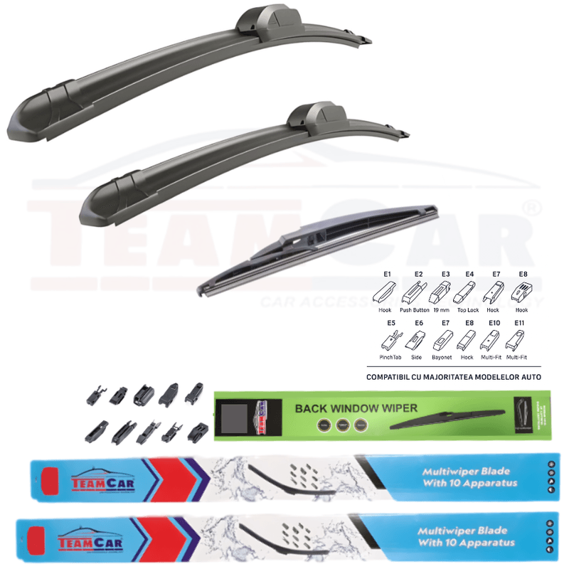 Auto si Moto - Intretinere auto - Stergatoare - Stergatoare TeamCar® Volkswagen Golf 6 Hatchback 5 usi (2008–2012) – Set Complet - Infinity.ro