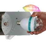 Casa si Gradina - Corpuri si surse de iluminat - Becuri si tuburi neon - Becuri - Lumina Magica de Craciun – Efecte RGB Rotative, 3W, Soclu E27 - Infinity.ro