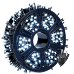 Casa si Gradina - Corpuri si surse de iluminat - Iluminat exterior - Instalatii luminoase exterior - Instalatie de craciun , pentru interior si exterior, de 50 m, cu diferite jocuri de lumini, becuri cristal, alb rece - Infinity.ro