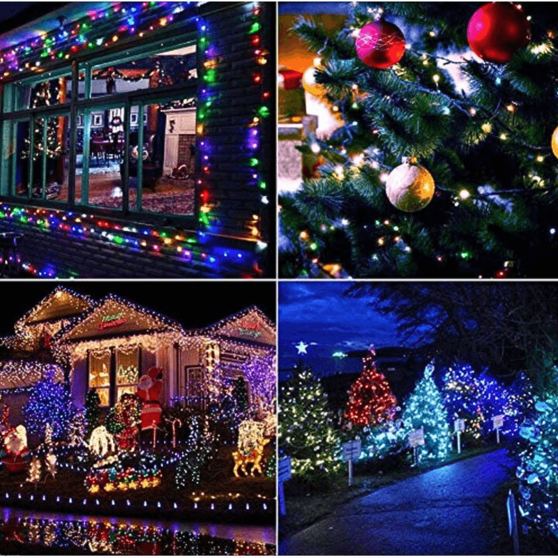 Casa si Gradina - Corpuri si surse de iluminat - Iluminat exterior - Instalatii luminoase exterior - Rola Instalatie de Craciun Liniara , Pentru Interior/Exterior, Rola 100m, Multicolor - Infinity.ro