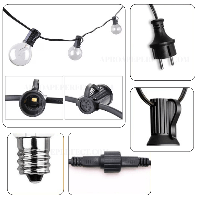 Casa si Gradina - Decoratiuni - Decoratiuni petrecere - Bannere si ghirlande decorative - Ghirlanda LED, Flag Light, 10 becuri, G40 E12, 5 m - Infinity.ro