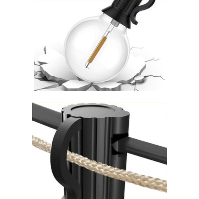 Casa si Gradina - Decoratiuni - Decoratiuni petrecere - Bannere si ghirlande decorative - Ghirlanda LED, Flag Light, 10 becuri, G40 E12, 5 m - Infinity.ro