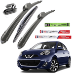 Auto si Moto - Intretinere auto - Stergatoare - Stergatoare Nissan Micra K13 (2010–2016) TeamCar® – Set Complet Flat - Infinity.ro