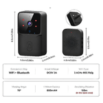 Casa si Gradina - Electrice - Accesorii electrice - Sonerii electrice - Sonerie electrica Enforose M8, wireless, video, 480P, noapte, dimensiuni 85x53x24mm, set complet - Infinity.ro