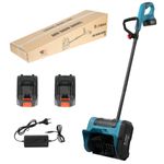 Casa si Gradina - Gradinarit si plante - Utilaje gradina - Freze zapada si articole deszapezire - Freza electrica, pentru zapada, pliabila, Acumulator 4AH, Albastru - Infinity.ro