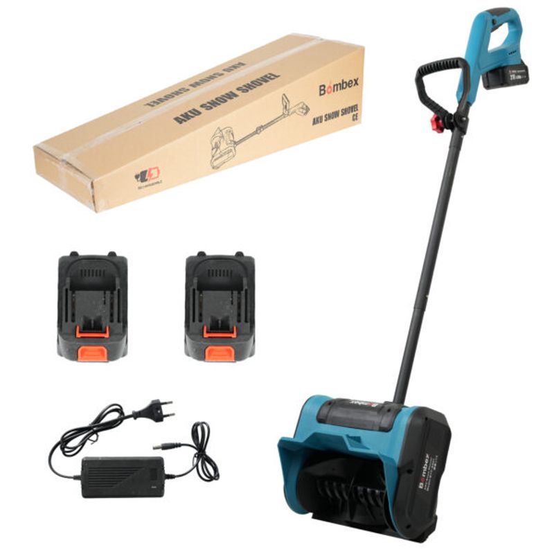 Casa si Gradina - Gradinarit si plante - Utilaje gradina - Freze zapada si articole deszapezire - Freza electrica, pentru zapada, pliabila, Acumulator 4AH, Albastru - Infinity.ro