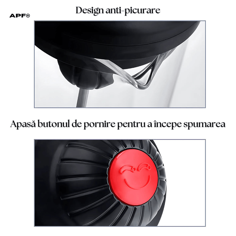 Electronice si Electrocasnice - Electrocasnice bucatarie - Preparare bauturi - Cafetiere - Aparat pentru spumare lapte, 450ml, sticla, portabil - Infinity.ro