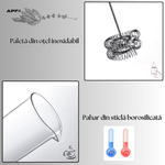 Electronice si Electrocasnice - Electrocasnice bucatarie - Preparare bauturi - Cafetiere - Aparat pentru spumare lapte, 450ml, sticla, portabil - Infinity.ro