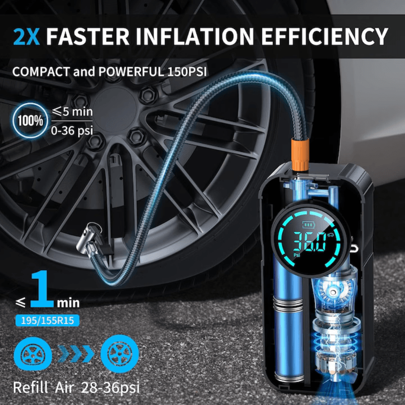 Auto si Moto - Reparatii si depanare - Redresoare - Starter auto si compresor aer 2-in-1,  powerbank USB, redresor auto portabil, clesti inteligenti si husa transport - Infinity.ro