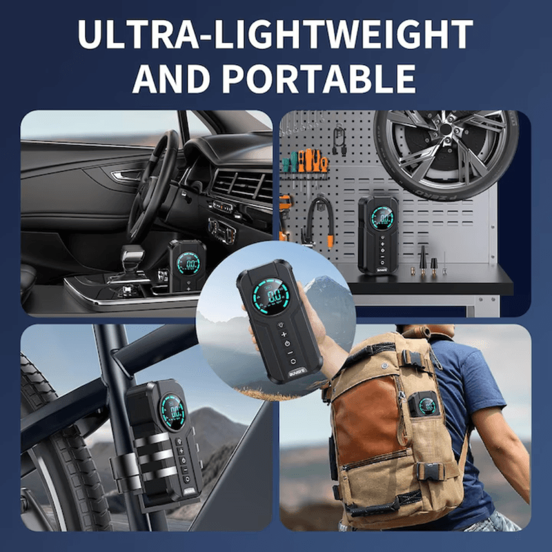 Auto si Moto - Reparatii si depanare - Redresoare - Starter auto si compresor aer 2-in-1,  powerbank USB, redresor auto portabil, clesti inteligenti si husa transport - Infinity.ro