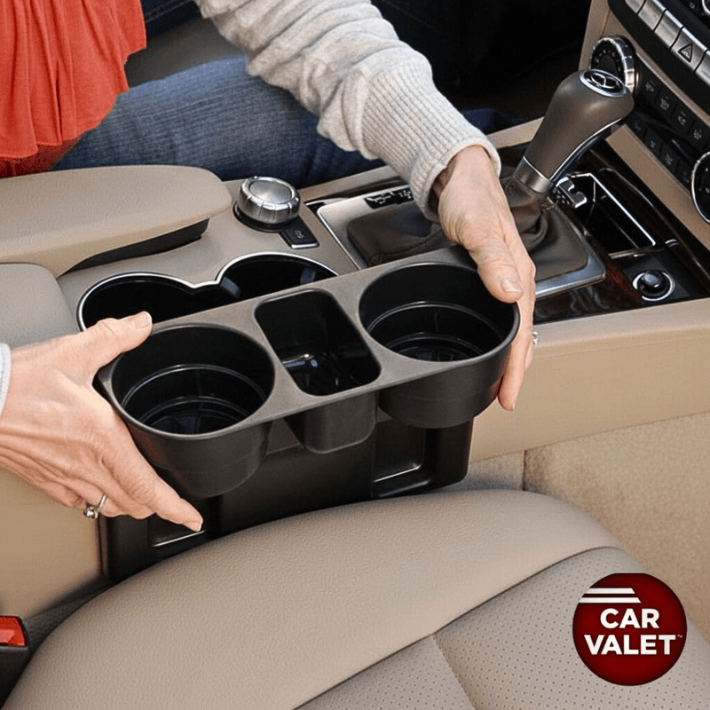 Auto si Moto - Intretinere auto - Stickere auto - Organizator Auto Universal cu Suport pentru 2 pahare si Telefon, Regal Trade - Infinity.ro