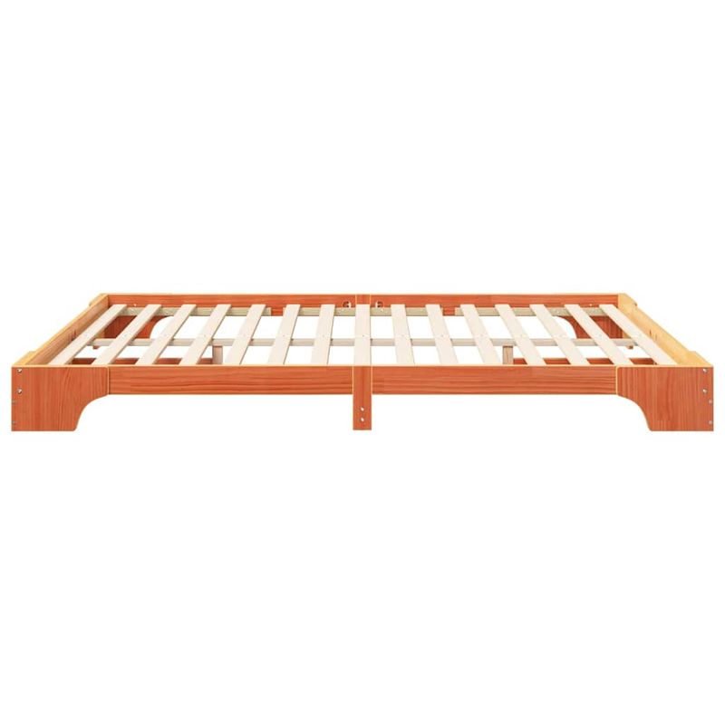 Casa si Gradina - Mobilier - Paturi si accesorii - Paturi - Cadru de pat Maro 200 x 210 cm Lemn de pin masiv - Infinity.ro