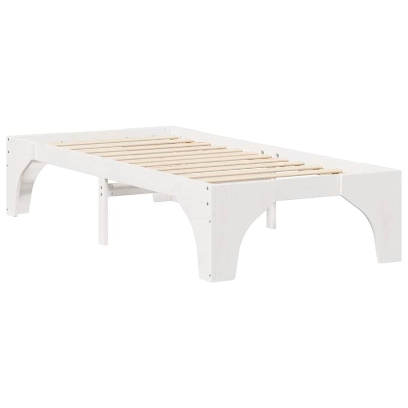 Casa si Gradina - Mobilier - Paturi si accesorii - Paturi - Cadru de pat Alb 80 x 200 cm Lemn de pin masiv - Infinity.ro