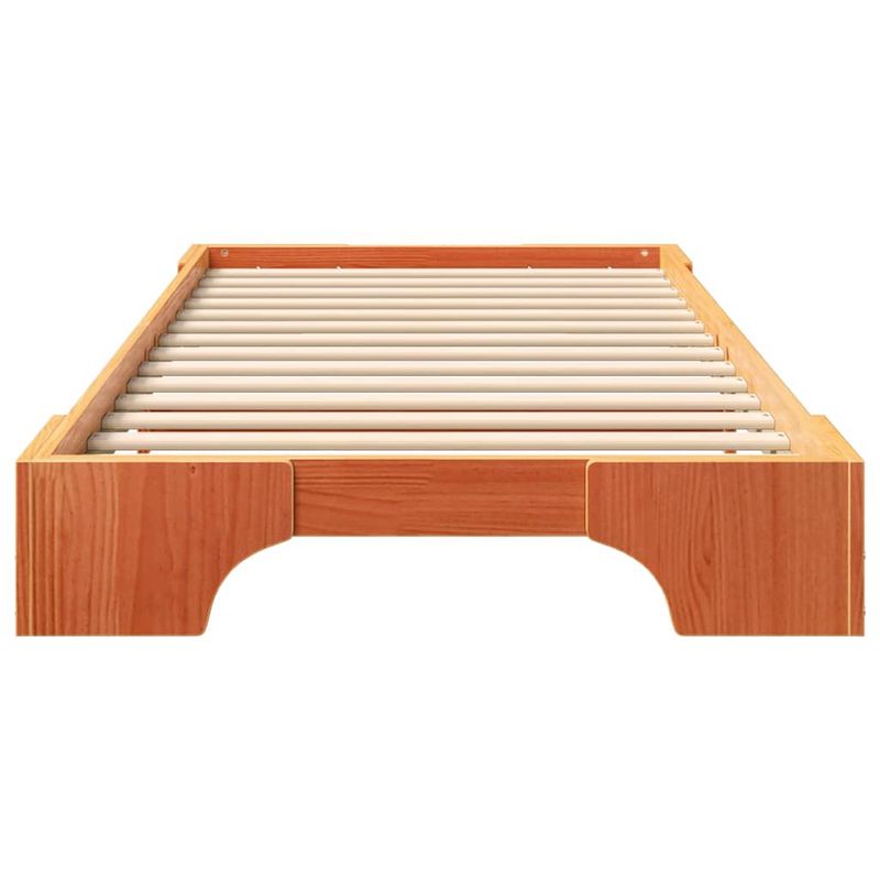 Casa si Gradina - Mobilier - Paturi si accesorii - Paturi - Cadru de pat Maro 80 x 220 cm Lemn de pin masiv - Infinity.ro