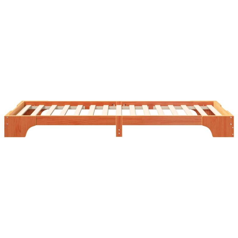 Casa si Gradina - Mobilier - Paturi si accesorii - Paturi - Cadru de pat Maro 80 x 220 cm Lemn de pin masiv - Infinity.ro