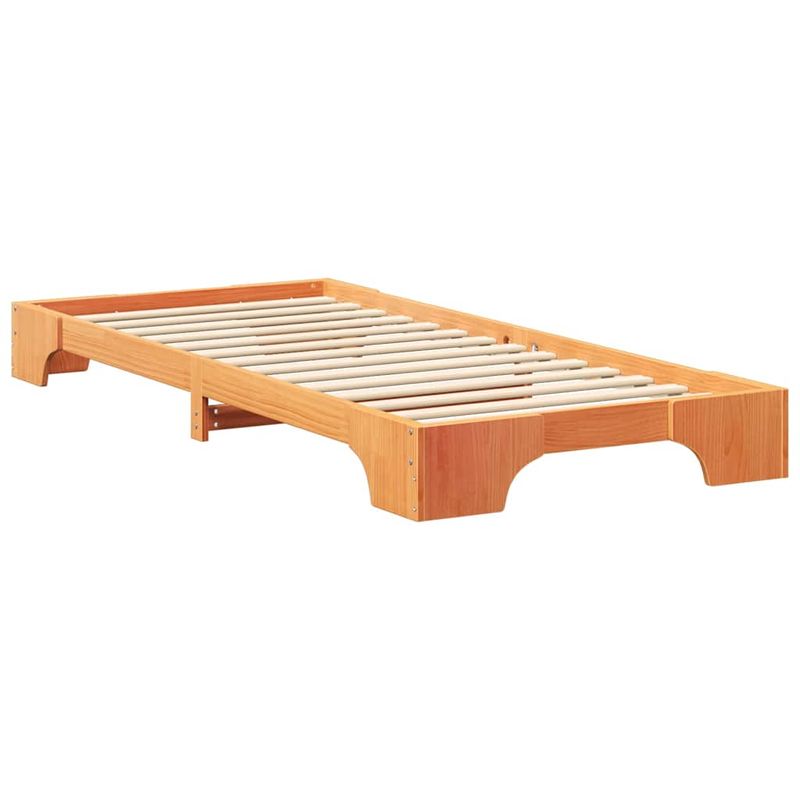 Casa si Gradina - Mobilier - Paturi si accesorii - Paturi - Cadru de pat Maro 80 x 220 cm Lemn de pin masiv - Infinity.ro