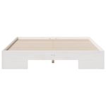 Casa si Gradina - Mobilier - Paturi si accesorii - Paturi - Cadru de pat de podea Alb 140 x 190 cm Lemn masiv de pin - Infinity.ro