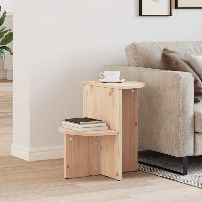 Casa si Gradina - Mobilier - Mese si birouri - Masute de cafea - Masa de cafea natural 50 x 40 x 50 cm Lemn masiv de pin - Infinity.ro