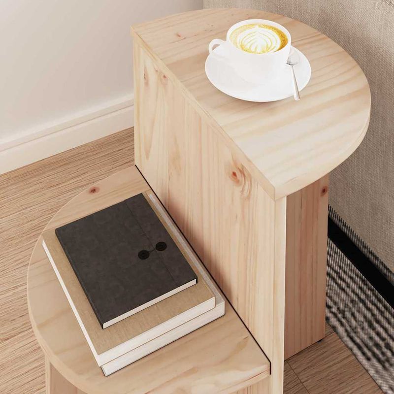 Casa si Gradina - Mobilier - Mese si birouri - Masute de cafea - Masa de cafea natural 50 x 40 x 50 cm Lemn masiv de pin - Infinity.ro