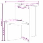 Casa si Gradina - Mobilier - Mese si birouri - Masute de cafea - Masa de cafea natural 50 x 40 x 50 cm Lemn masiv de pin - Infinity.ro