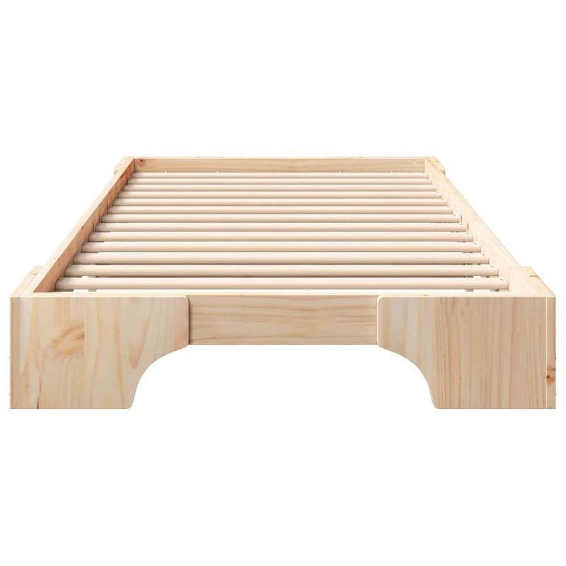 Casa si Gradina - Mobilier - Paturi si accesorii - Paturi - Cadru de pat Maro 100 x 220 cm Lemn de pin masiv - Infinity.ro