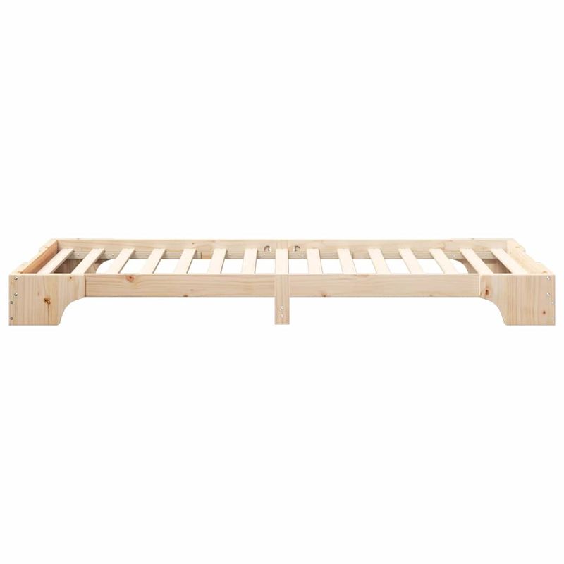 Casa si Gradina - Mobilier - Paturi si accesorii - Paturi - Cadru de pat Maro 100 x 220 cm Lemn de pin masiv - Infinity.ro