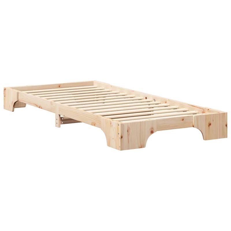 Casa si Gradina - Mobilier - Paturi si accesorii - Paturi - Cadru de pat Maro 100 x 220 cm Lemn de pin masiv - Infinity.ro