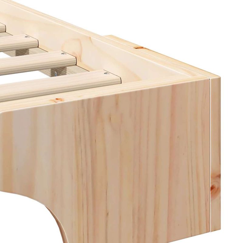 Casa si Gradina - Mobilier - Paturi si accesorii - Paturi - Cadru de pat Maro 100 x 220 cm Lemn de pin masiv - Infinity.ro
