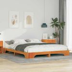 Casa si Gradina - Mobilier - Paturi si accesorii - Paturi - Cadru de pat Maro 160 x 210 cm Lemn de pin masiv - Infinity.ro