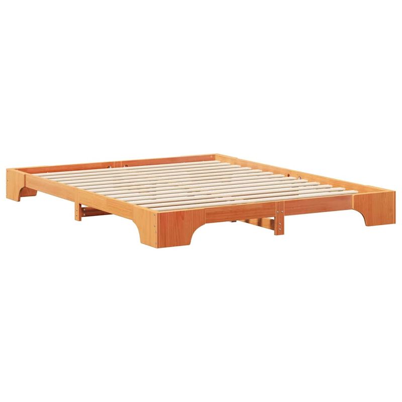 Casa si Gradina - Mobilier - Paturi si accesorii - Paturi - Cadru de pat Maro 160 x 210 cm Lemn de pin masiv - Infinity.ro
