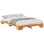 Casa si Gradina - Mobilier - Paturi si accesorii - Paturi - Cadru de pat Maro 140 x 210 cm Lemn de pin masiv - Infinity.ro